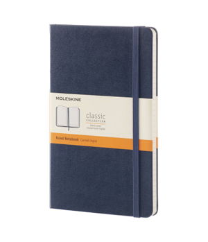 Cover art for Moleskine Classic Ruled Notebook Large Sapphire Blue Hard Cover