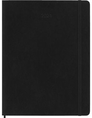 Cover art for Moleskine 2024 12 Month Diary Black Softcover Extra Large