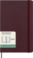 Cover art for Moleskine 2024 12 Month Weekly Diary Hardcover Large Burgundy Red
