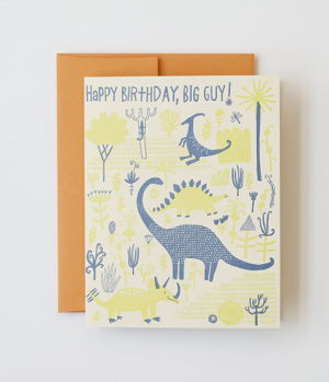 Cover art for Dinosaurs Single Greeting Card