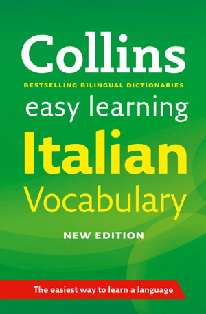 Cover art for Italian Vocabulary Collins Easy Learning