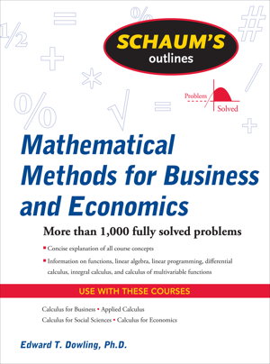 Cover art for Schaum's Outline of Mathematical Methods for Business and Economics
