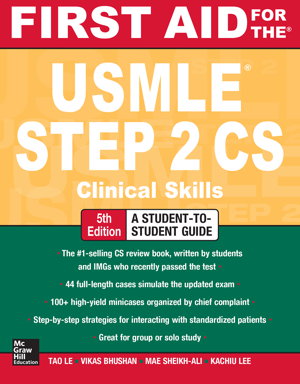 Cover art for First Aid for the USMLE Step 2 CS, Fifth Edition