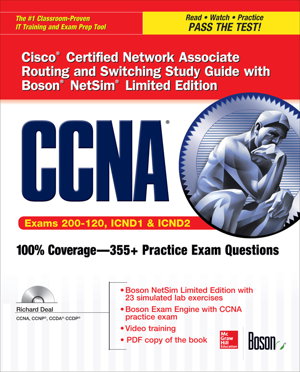 Cover art for CCNA Cisco Certified Network Associate Routing and Switching Study Guide (Exams 200-120, ICND1, and ICND2), with Boson N