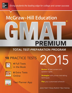 Cover art for McGraw-Hill Education GMAT Premium, 2015 Edition