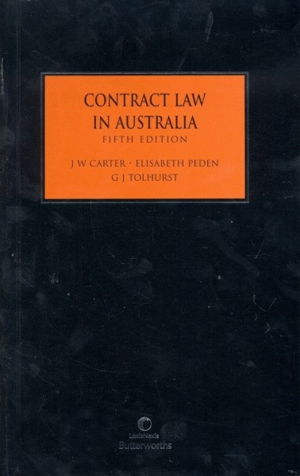 Cover art for Contract Law in Australia