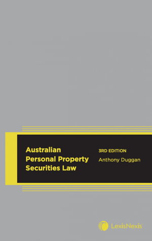 Cover art for Australian Personal Property Securities Law