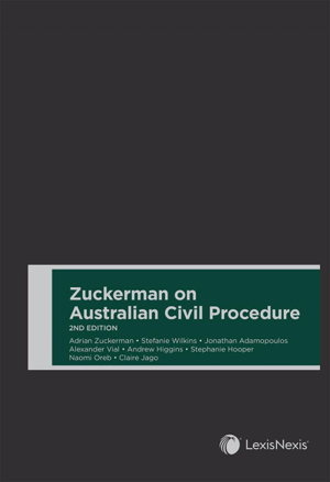 Cover art for Zuckerman on Australian Civil Procedure