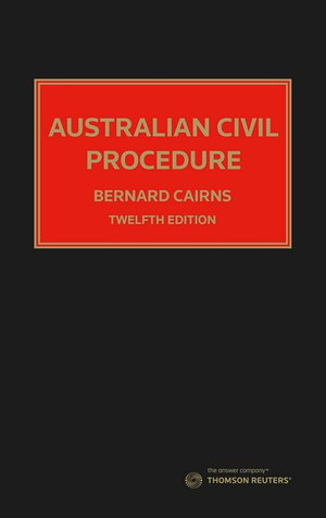 Cover art for Australian Civil Procedure