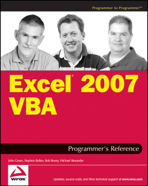 Cover art for Excel 2007 VBA Programmer's Reference