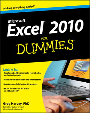 Cover art for Excel 2010 For Dummies