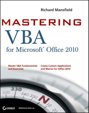 Cover art for Mastering VBA for Office 2010