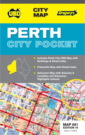 Cover art for Perth City Pocket Map 661 19th ed