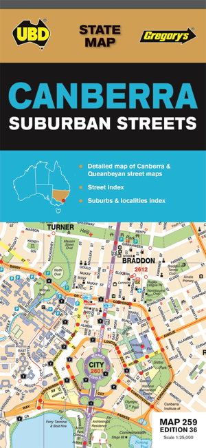Cover art for Canberra Suburban Streets Map 259 36th ed