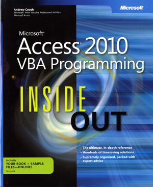 Cover art for Microsoft Access 2010 VBA Programming Inside Out