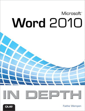 Cover art for Word 2010 in Depth