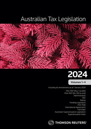 Cover art for Australian Tax Legislation 2024 Volumes 1-4