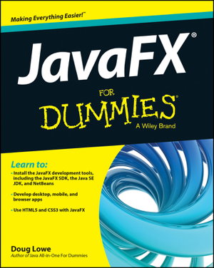 Cover art for JavaFX For Dummies