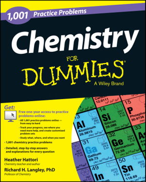 Cover art for 1001 Chemistry Practice Problems For Dummies