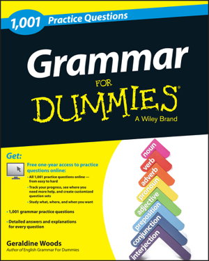 Cover art for 1,001 Grammar Practice Questions for Dummies