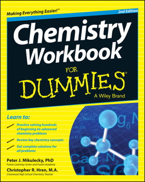 Cover art for Chemistry Workbook for Dummies