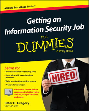Cover art for Getting an Information Security Job for Dummies