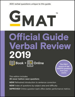 Cover art for GMAT Official Guide Verbal Review 2019