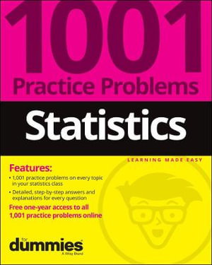Cover art for Statistics: 1001 Practice Problems For Dummies (+ Free Online Practice)