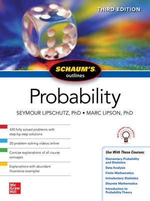 Cover art for Schaum's Outline of Probability, Third Edition