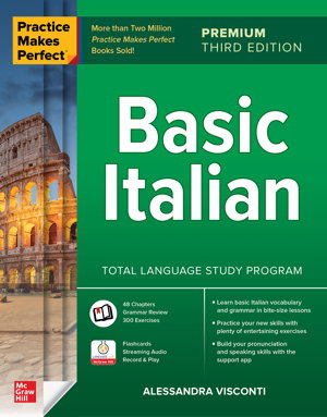 Cover art for Practice Makes Perfect: Basic Italian, Premium Third Edition