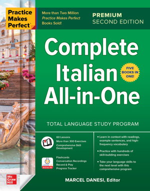 Cover art for Practice Makes Perfect: Complete Italian All-in-One, Premium Second Edition