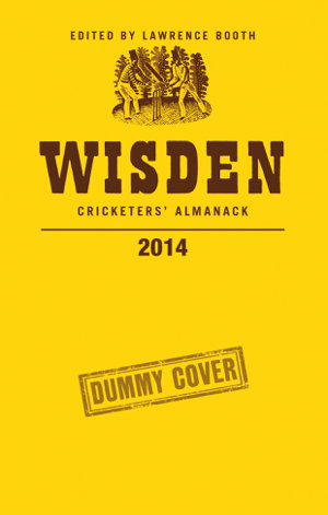 Cover art for Wisden Cricketers' Almanack 2014