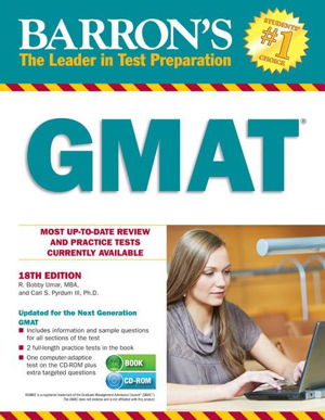 Cover art for Barron's GMAT + CD 18th Edition
