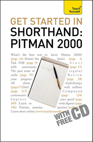 Cover art for Teach Yourself Get Started in Shorthand Pitman 2000