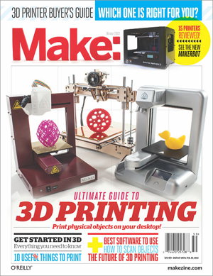 Cover art for Make: Ultimate Guide to 3D Printing