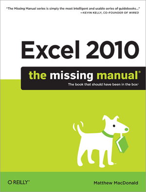 Cover art for Excel 2010: The Missing Manual