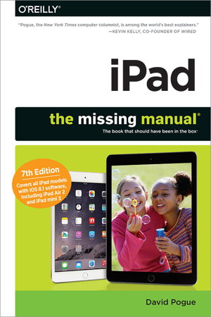 Cover art for iPad: The Missing Manual 7e