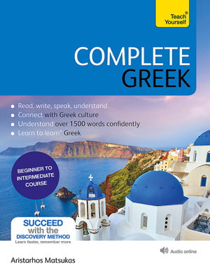Cover art for Teach Yourself Complete Greek Beginner to Intermediate Book and Audio Course
