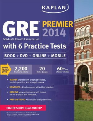 Cover art for Kaplan GRE Premier 2014 with 6 Practice Tests