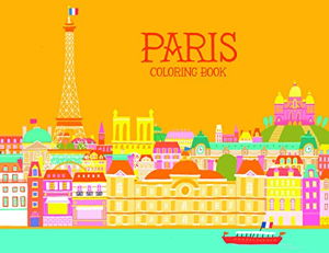 Cover art for Paris Coloring Book
