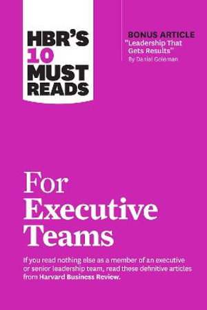 Cover art for HBR's 10 Must Reads for Executive Teams