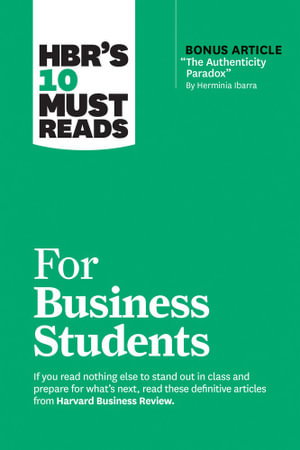 Cover art for HBR's 10 Must Reads for Business Students