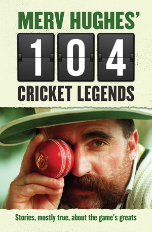 Cover art for Merv Hughes' 104 Cricket Legends