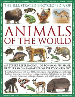 Cover art for The Illustrated Encyclopedia of Animals of the World