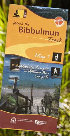 Cover art for Walk the Bibbulmun Track Map 7 Woolbales Campsite to William Bay Campsite