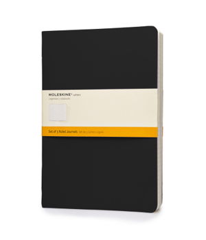 Cover art for Moleskine Cahier Notebook Ruled Extra Large Black Set 3