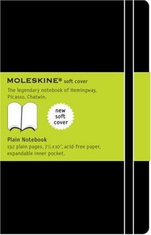 Cover art for Moleskine Plain Notebook Extra Large Black Soft Cover