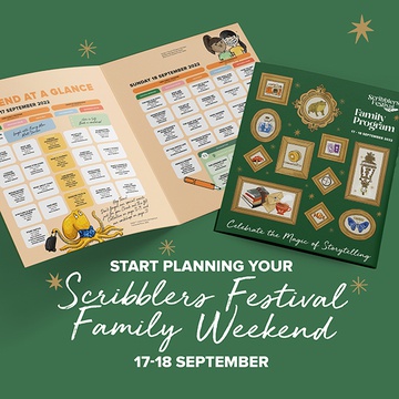 Event image for Scribblers Festival Family Weekend 17 - 18 September 2022