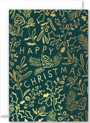 Cover art for Happy Christmas Holly & Thistle Single Greeting Card Wrap