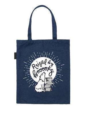 Cover art for Raised by Books Tote Bag